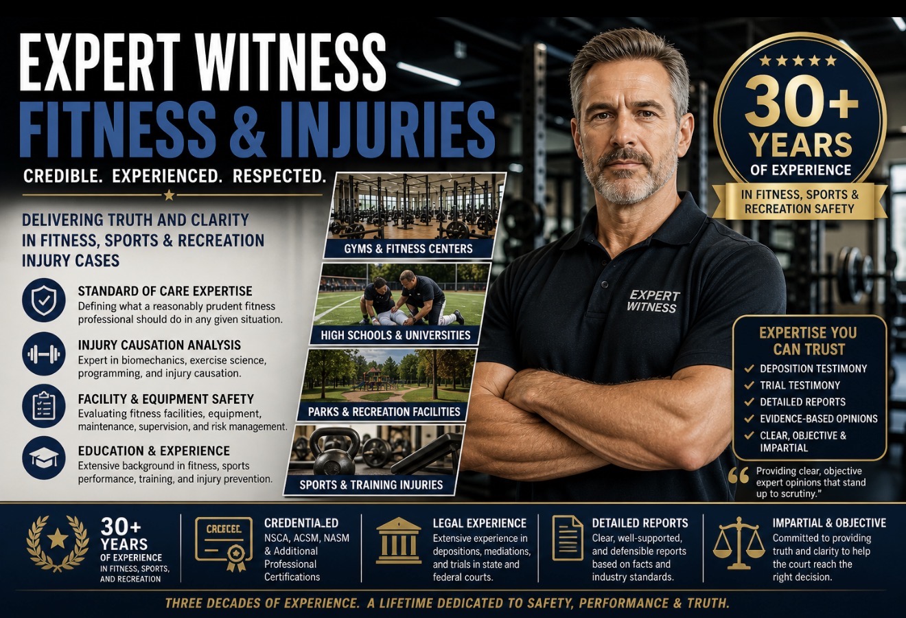 Hire a Credible Expert Witness for Fitness Injuries